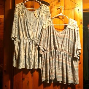 Faded Glory Beach Shirt/coverup size 4X